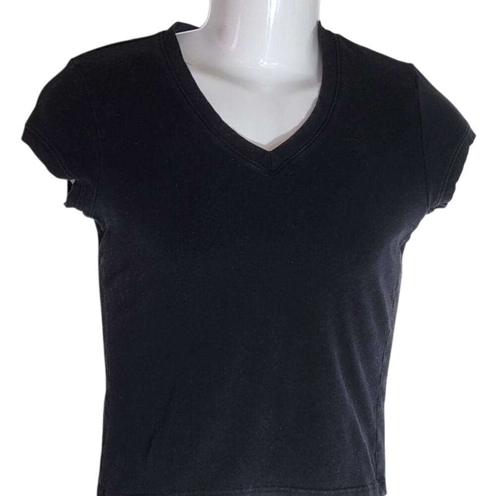 No Boundaries Black Short Sleeve T-Shirt Junior Size 7/9 Casual Top Girls